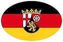 Autoaufkleber Wappen Fahne Rheinland Pfalz Aufkleber
