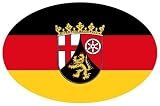 Produkt-Bild: Autoaufkleber Wappen Fahne Rheinland Pfalz Aufkleber