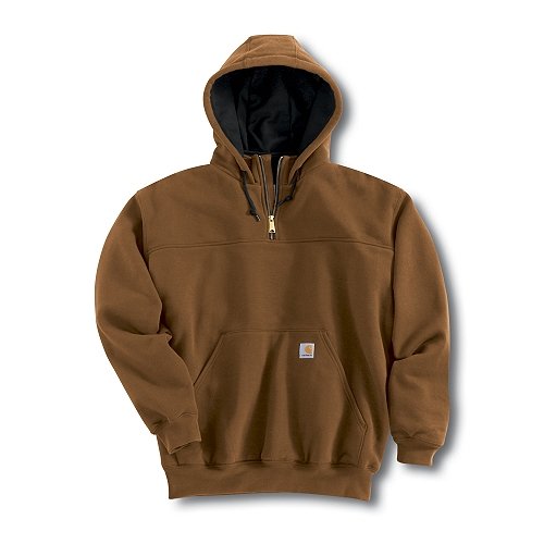 Buy Carhartt J188 Mens Thermal-Lined Hooded Zip-Mock Sweatshirt
