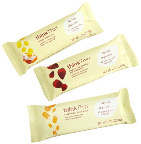 thinkThin Fruity Delight Variety Pack, 2.1-Ounce Bars (Pack of