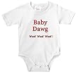 Baby Dawg Woof Woof - White Baby Creeper