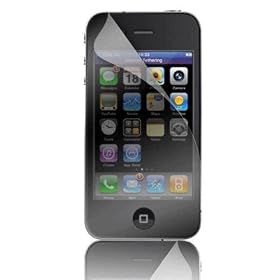 Apple - Film de protection d'�cran + chiffon pour iPhone 4 - Transparent