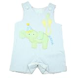 Party Time Little Prince Elephant Birthday Shortalls Outfit