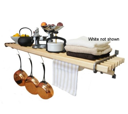 Kitchen : Kitchen Cast Shelf 5 Slat White