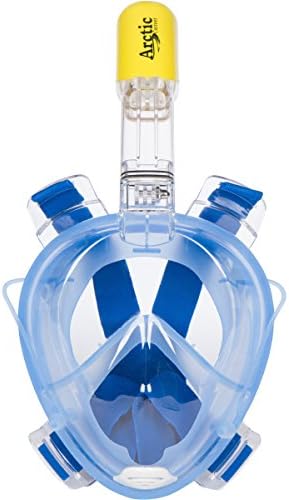 Crazy Deal! Ends soon. Full Face 180° Panoramic Snorkel Mask w/ GoPro Mount. Anti-Fog - Anti-Leak - Tubeless Design Prevents Gagging