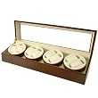 NEW Watch Winder For 8 Automatic Watch Built in IC Program AC Operation Cherry Finish Gift Box