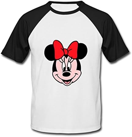 FFDEere Cute Mouse for boy Men's Baseball Shirt Black XXL