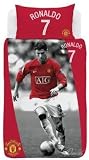 Manchester United Ronaldo lit pour une housse de couette et taie