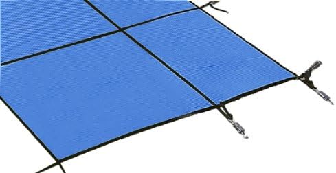 PoolTux CSPTBSL16360 King Solid Rectangular Safety Cover for 16 by 36 Pool, Blue