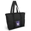 Northwestern Tote Bag Black Deluxe Northwestern Wildcats - For Travel or Beach Best Unique Gift Ideas for Her, Women, or Ladies