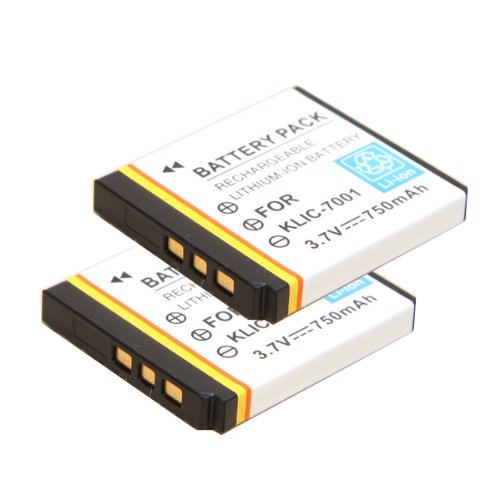 ATC 2pk Rechargeable battries fpr Kodak KLIC-7001 Li-Ion Camera Battery ATC 2pk Rechargeable battries fpr Kodak KLIC-7001 Li-Ion Camera Battery