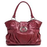  Parinda Violet 01446 (red) Snakeskin Embossed Faux Leather Large Handbag