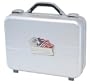 T.Z. Case International Executive Attache Style Pistol Case, Silver, 14.25-Inch