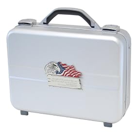 T.Z. Case International Executive Attache Style Pistol Case, Silver, 14.25-Inch