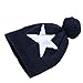 Ding-dong Baby Kid Boy Girl Winter Knitted Star Hat+Scarf+Gloves 3Pieces Set(Navy,1-3T)