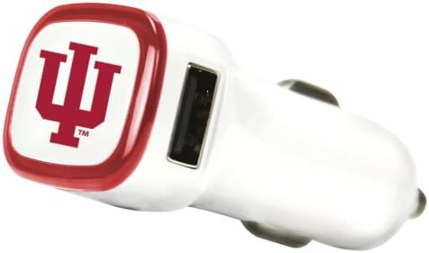 NCAA Indiana Hoosiers Car Charger, White