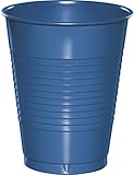 Creative Converting Value Pack Plastic Cups, True Blue, 50-Count
