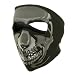 Neoprene Full Face Mask - Chrome Skull W11S23D