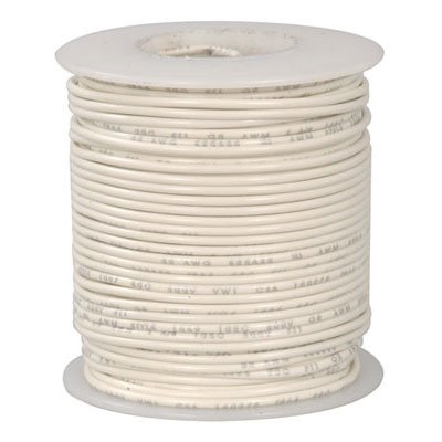 Ul1007-1569 24 Awg Stranded Hook Up Wire 100 Feet White