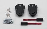 AeroCatch Plus Flush Locking Hood Latch and Pin Kit - Black - Part # 120-2100
