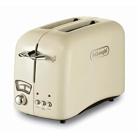 De'Longhi CT02E Toaster, 2 Slice (Cream)