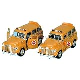1950 Chevrolet Suburban School Bus 1:36 Scale Die-cast School Bus by Kinsmart