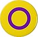 QTY 10 Intersex / Hermaphrodite Flag Symbol 2.25â€ Large Buttons Pins Support