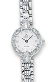 Euro Geneve 14K White Gold & Diamond Watch