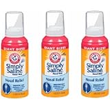 Arm & Hammer Simply Saline Nasal Mist Giant Size: 3 Packs of 4.25 Oz - Sms