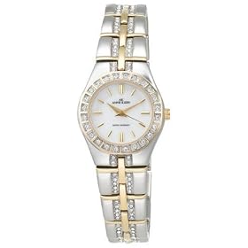 AK Anne Klein Women's Swarovski® Crystal Accented Two-Tone Watch #10-7977MPTT