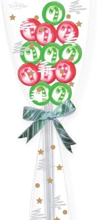 1CT - 12 pop Candy Cane Bouquet