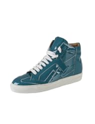 MM6 Maison Martin Margiela Womens Patent Leather Sneakers Shoes US 7 EU 37