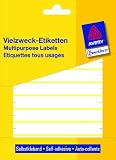 Etikett 105x13mm Beschriftung ws