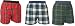 6 Pack Blackwatch, Stewart, Campbell Clan patterns Unisex Flannel Tartan Check Cotton Plaid boxers boxer shorts available in 5 adult sizes exposed waist false fly