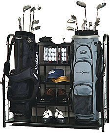 Golf Bag Aufbewahrungssystem - Ideal fuer die GarAlter oder den Keller