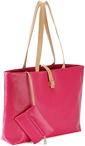 Casint TM , PU leather Women's Hand bag (pink)