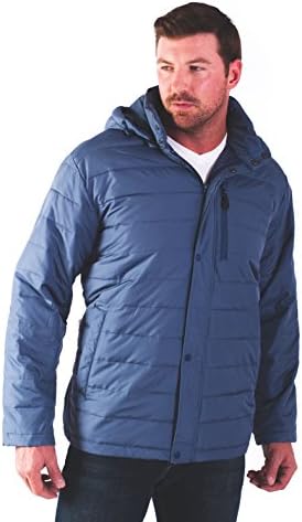 Men's Detachable Hooded Premium Down Jacket Bering Sea Size Large