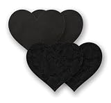 Nippies Nipple Cover Pasties Black Heart