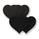 Nippies Nipple Cover Pasties Black Heart at Bristols 6