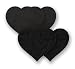 Nippies Nipple Cover Pasties Black Heart