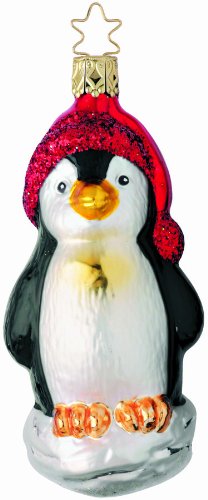 Penguin Santa, #1-007-05, by Inge-Glas of Germany Penguin Santa, #1-007-05, by Inge-Glas of Germany