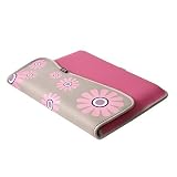 Retro Style Velcro Neoprene with Additional Pocket (Pink Flowers) to Protect the HP Mini 311-1000NR 11.6-Inch Netbook