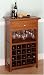FTS - Wine Cabinet with -1- Drawer and Glass Holder, Holds 20 Bottles of Wine 136-220-13