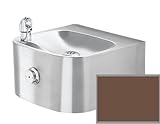IMAGE OF Haws 1105-BRONZEMIST Bronze Mist Single bubbler, wall mounted, stainless steel drinking fountain with satin finish and 100% lead free waterways. 1105