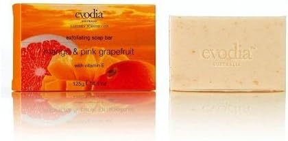Evodia Australia Luxury Exfoliating Soap Bar great for Men and Woman, gently scrubs away dead skin & other surface impurities, Loofah and soap all in one, Leaves skin smooth, Moisturizing, Hydrating, Fresh Fragrance, Fresh Scent, 100% authentic, Spa Experience & Quality, Refreshing Formula, Relieves dry skin, - All Natural Face and Body Soap Bar, 100% Money Back Satisfaction Guaranteed, Moisture rich and deliciously fragranced, AGAINST animal testing - Recyclable packaging-100% Money Back Satisfaction Guaranteed (Mango And Pink w/oats & Macadamia Nut Oil)
