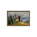 Hautman Mountain Elk Rug Size: 2'8 x 3'10