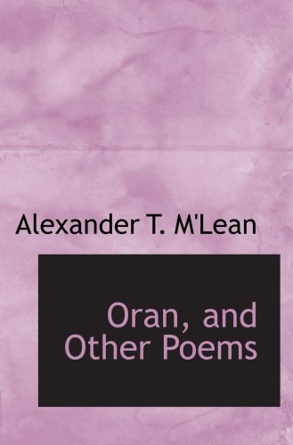 Oran, and Other Poems