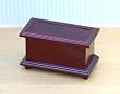 Dollhouse Miniature Mahogany Stained Wood Blanket Chest