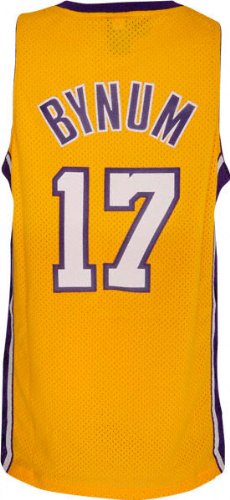 Andrew Bynum Revolution 30 Swingman Jersey - Los Angeles Lakers Jerseys (Gold) 2XL