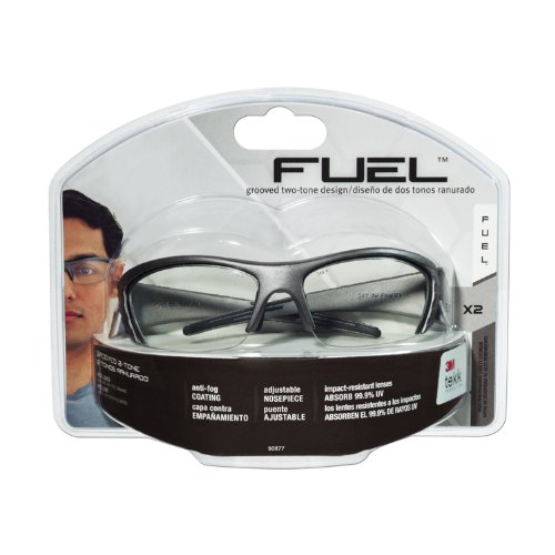 3M Fuel X2 Safety Glasses, Gray Frame, Clear Lens On Sale